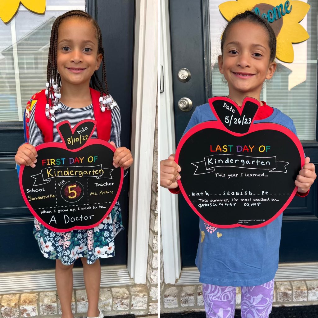 MarioAndersonTV's tweet photo. I took the day off from work just so I could walk my kiddo to school for her LAST DAY IN KINDERGARTEN @Sandersville! 

#TimeFlies #ForeverYoung https://t.co/J0RYt2BPps