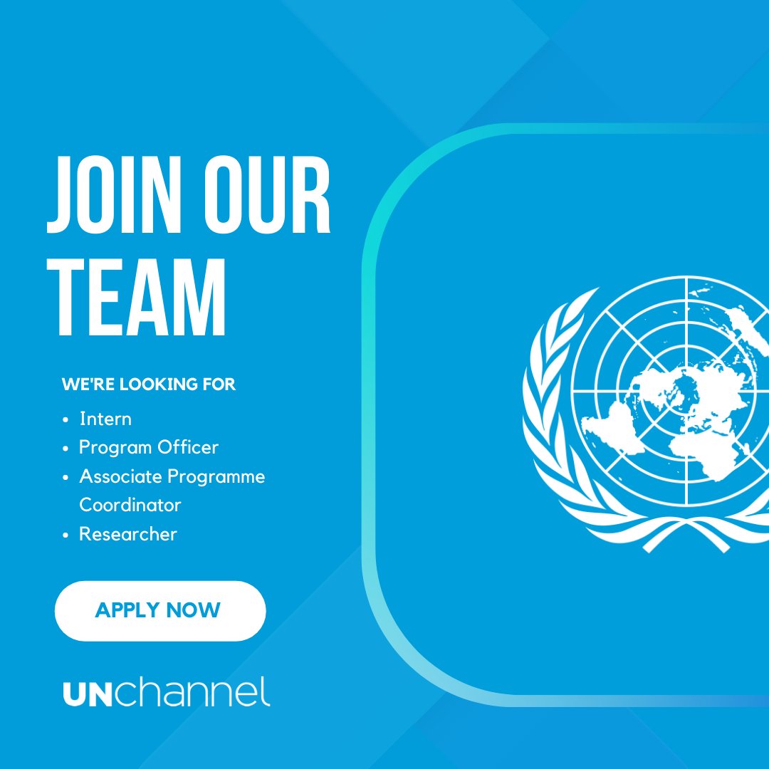 United Nations announced new jobs for various positions, in different countries. You can find all job details and application procedure at:

➤ unchannel.org/un-jobs.php

#UnitedNations #unjobs #unitednationsjobs #unvacancies #UN #UNDepartments #UNDepartmentsjobs #uncareer