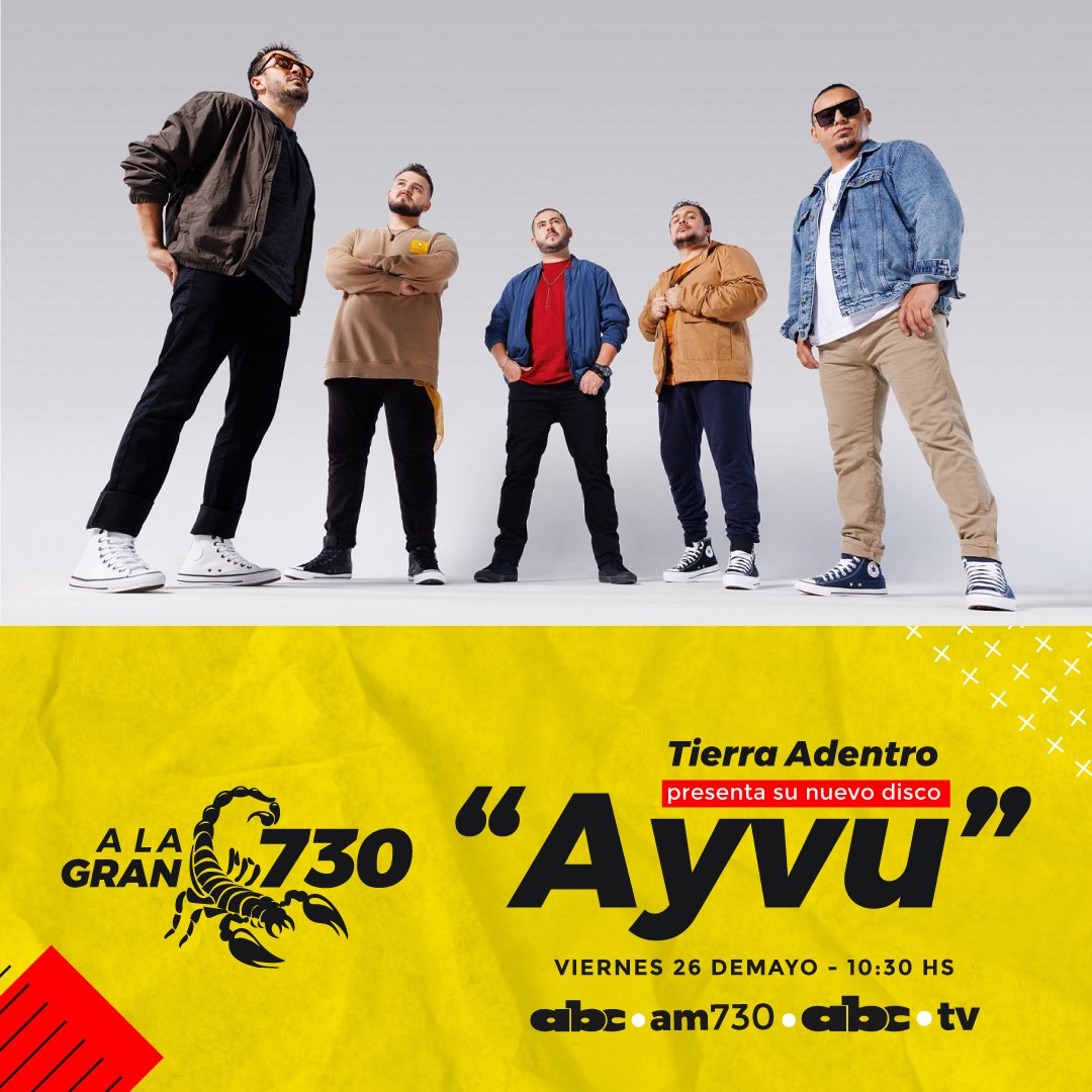 ¡VAMOS A CANTAR Y BAILAR!

🥳😍 En minutos, en la #ALaGran730, <a href="/tierraadentropy/">Tierra Adentro</a> presentará su nuevo disco. ¡Prendete pues!

En vivo en abc.com.py/tv y <a href="/ABCCardinal/">ABC Cardinal 730 AM</a>.
