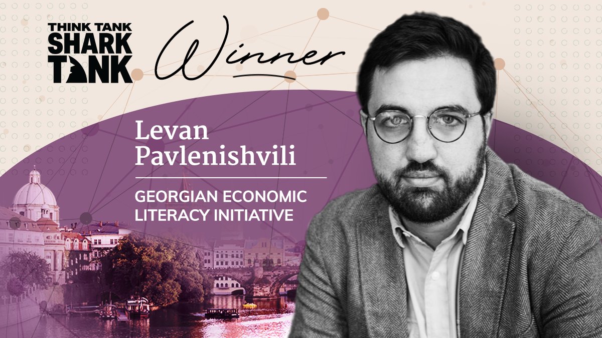 Levan Pavlenishvili is the winner of our 2023 Europe Think Tank Shark Tank! Congratulations Levan and Georgian Economic Literacy Initiative, and happy Independence Day Georgia 🇬🇪