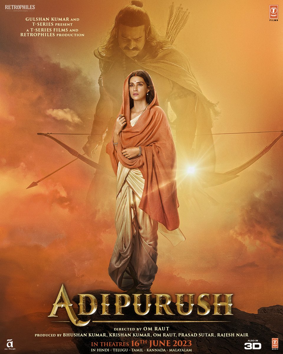 FinBolly's tweet photo. 📣New Movie Alert📣 ADIPURUSH 📣
🇮🇳 The epic tale of Ramayana 🇮🇳 
Coming soon in Finland🇫🇮

The powers of Lord Ram once again evoke deep emotions in our hearts! Jai Shri Ram 🙏

#Adipurush in cinemas worldwide on 16th June! ✨

@actorprabhas @omraut #SaifAliKhan @kritisanon https://t.co/4iBWy2G4Fb