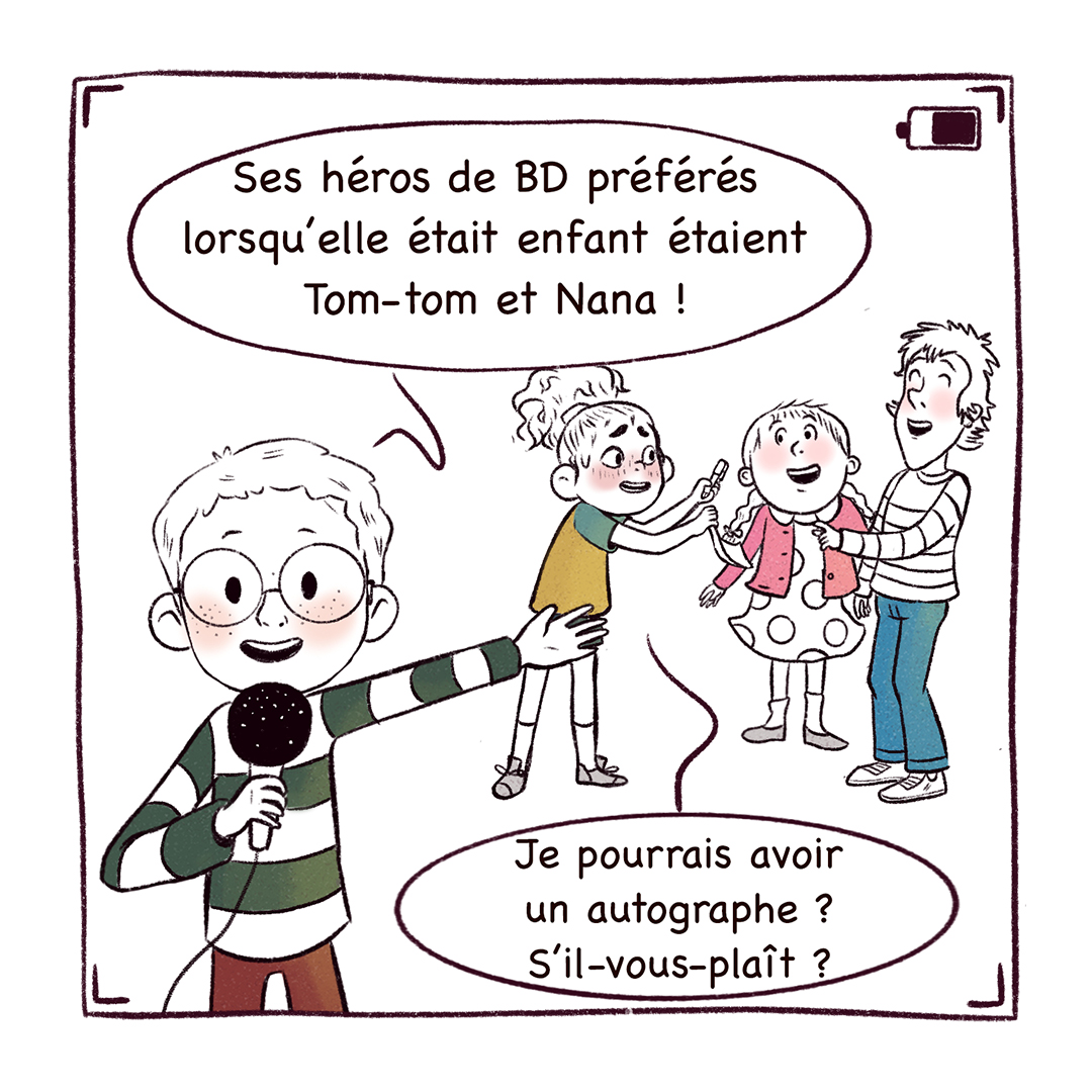sup_recherche's tweet photo. [1/2]
#LeGoutDesSciences📚

🗣️💬📝Camouche, l’illustratrice de « Estelle et Noé à la découverte du centre de la Terre » nous fait découvrir son travail et ses sources d’inspiration sur cet ouvrage sous forme d’une interview dessinée. https://t.co/yXnlOypja0