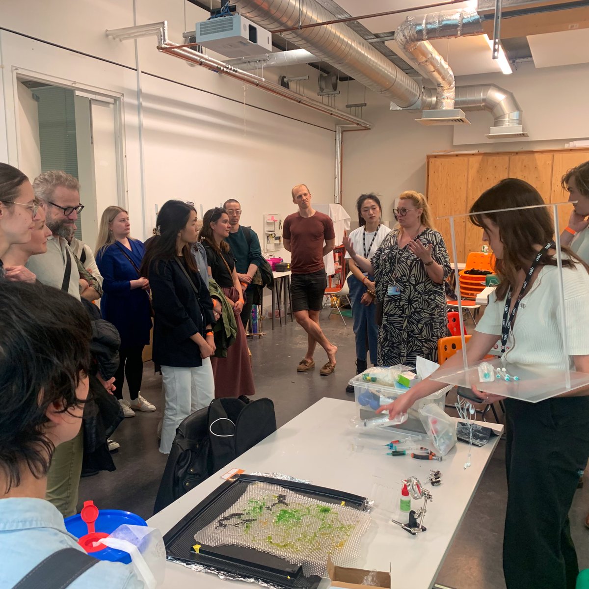 Day 2 afternoon for us in London is a tour from Prof Carole Collet of the Biodesign Labs at the amazing Central St Martins campus.