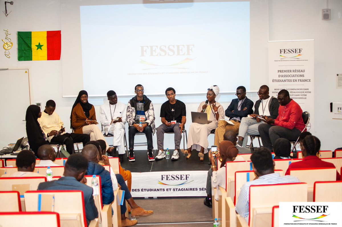 fesseffrance's tweet photo. Retour en images 📸
🔴Rubrique 2 : Table Ronde 1 : « Échanges inter-associations : Retours d’expériences, partagé de projets et méthodes de travail »
#Fessef #emploi #entrepreneur #etudiantsenegalais #associationsenegalaise https://t.co/PpNDUekc9d