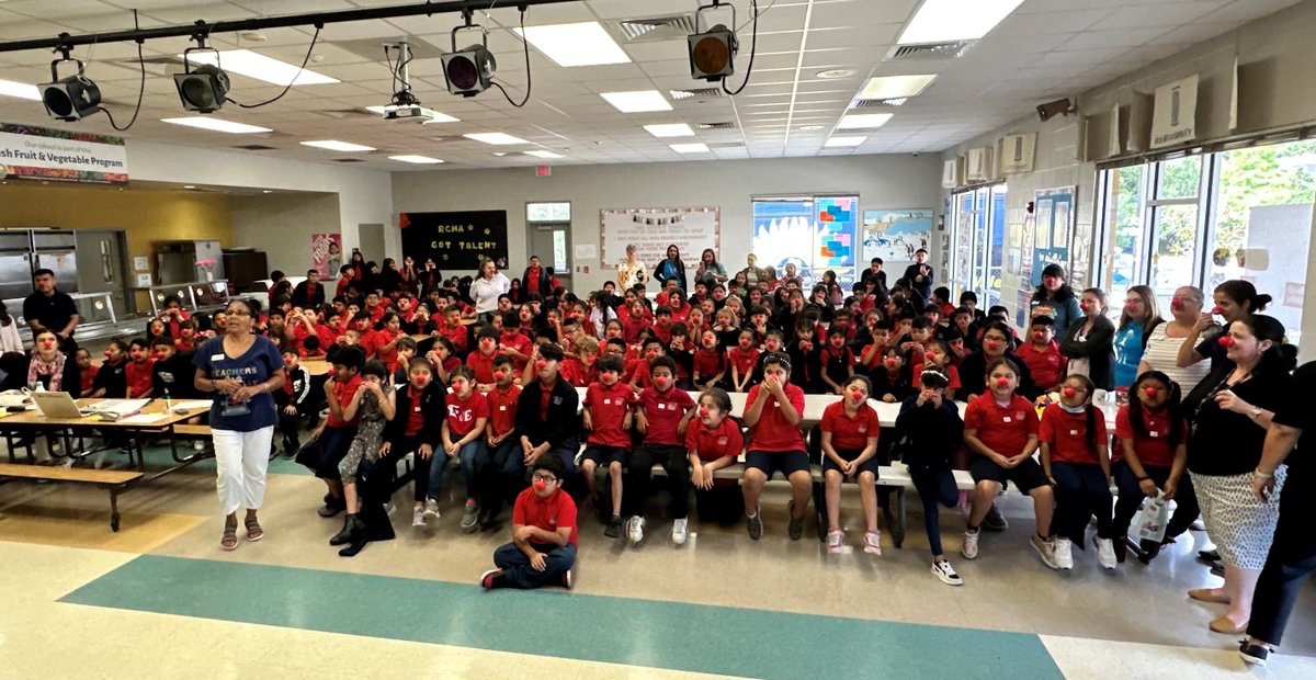 The student body at Wimauma Community Academy wore their red noses in honor of Red Nose Day. @Walgreens sponsors Red Nose Day, which is @ComicReliefUS’ annual campaign that funds critical programs keeping children safe, healthy, and educated around the world. #rednoseday