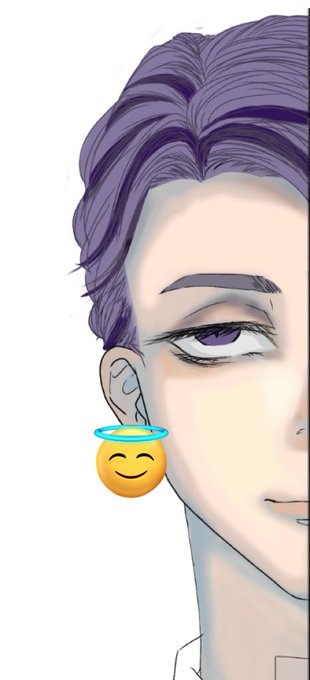 「emoji purple eyes」 illustration images(Latest)