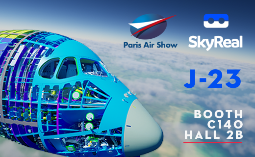 Skyrealvr's tweet photo. ✈️ To aviation enthusiasts and industry professionals ! ✈️ #SkyReal is excited to announce our participation in the International #ParisAirShow.
Come visit us at @salondubourget, from June 19 to 25 & discover how our VR software is helping aerospace industry #PAS23 https://t.co/5RXyeEIgTN