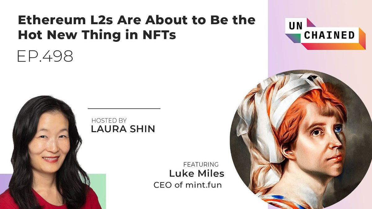 RunnymedeCap's tweet photo. What’s Next in NFTs? | Unchained Podcast Ep.498 | @laurashin @Unchained_pod @worm_emoji @mintdotfun #NFTs #Ethereum #L2s #MintFun #NFTmarket #PFPprojects #LauraShin #Crypto #UnchainedPodcast https://t.co/bSyp3bZL8d https://t.co/a3tQYyPtWk