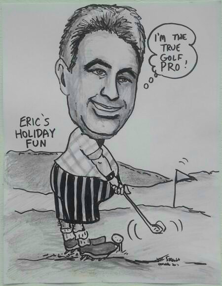 #GolfTournament in #PompanoBeachFlorida organizers booked #Caricature Entertainment featuring #GolfCaricatures by #FortLauderdaleCaricatureArtist Jeff Sterling of FloridaCaricatures.Com