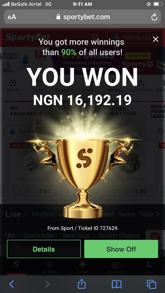 Mrlekan221's tweet photo. @SportyBet I got my account back from the stupid hacker😂😂😂😂 https://t.co/13X59lKyYd