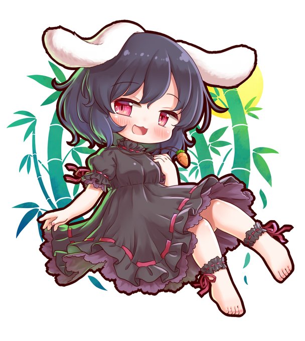 因幡てゐ ,鈴仙・優曇華院・イナバ 「 」|煮込らし化(多忙)のイラスト