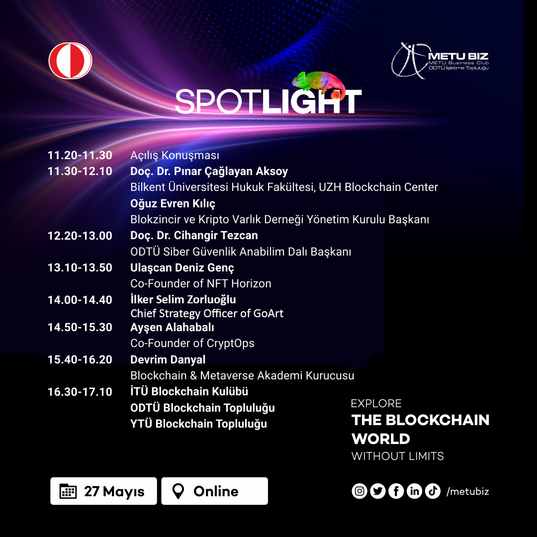 Spotlight etkinlik programı ile karşınızda!🤩