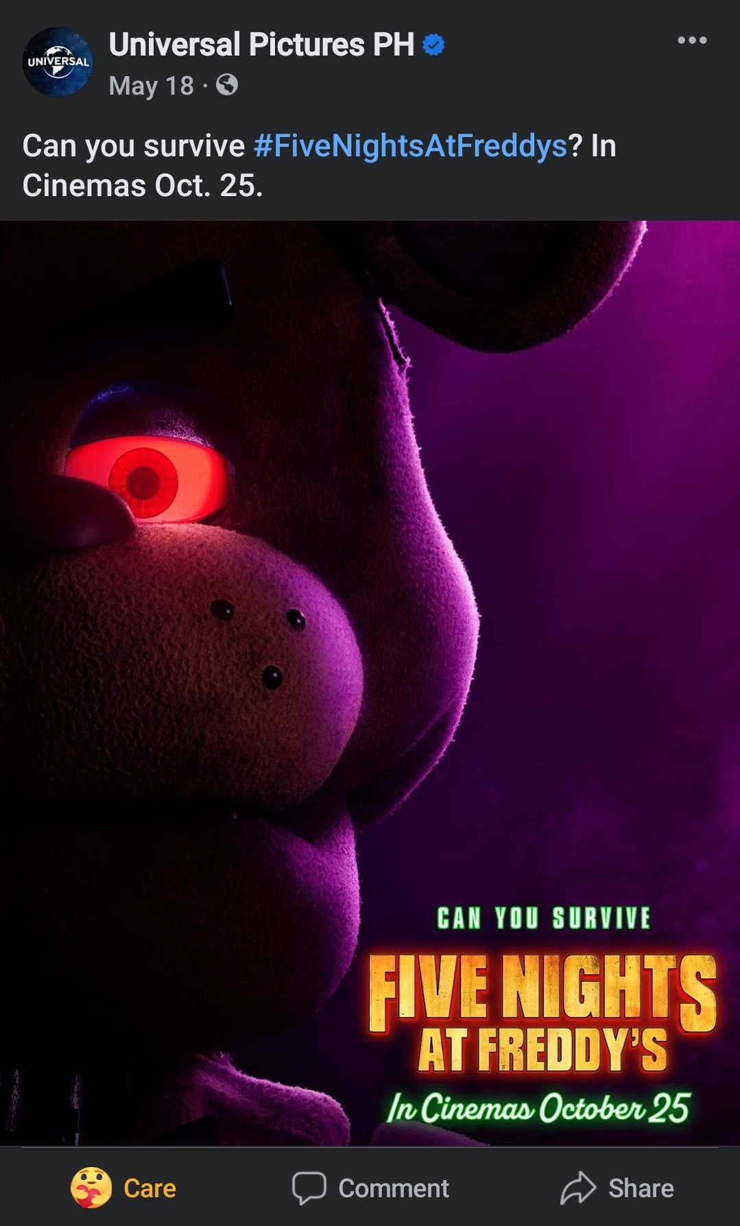 Why does it have to be in November ;-; (FNAF Movie releases in November 1  here in the Philippines) : r/fivenightsatfreddys
