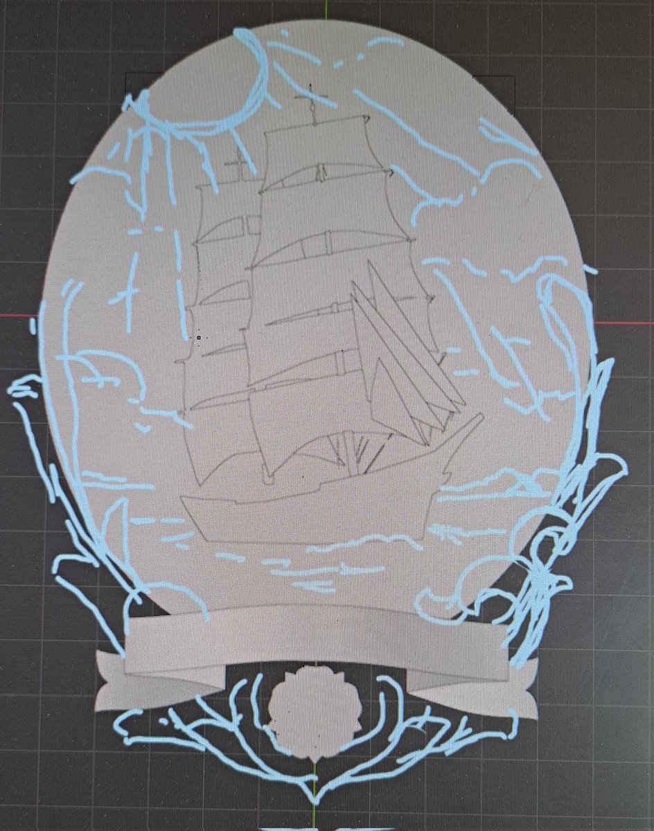 TinCupSigns's tweet photo. Basic shapes (flat planes)are down. Working on the general layout. 

#3Dprinting #3dmodeling #3dmodel #uscg #uscgc #uscgceagle #blender #reliefcarving #basrelief #plasterart #moldmaker #ramaterials #smoothon https://t.co/4Zd5y1ceoQ