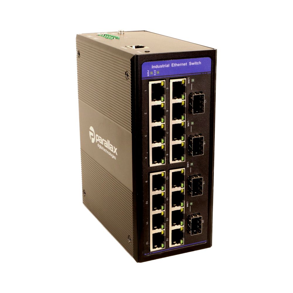 ParallaxDigTech's tweet image. New Product Release - PDT-NSM-7024-MP-I - Industrial Spec Managed Small Form Factor PoE+ Switch - 48V and DIN Rail Mount available - 16 x 10/100/1000 BASE-T RJ45 PoE+ Ports and 8 x 10/100/1000 BASE-T RJ45 Ports - available for immediate shipping