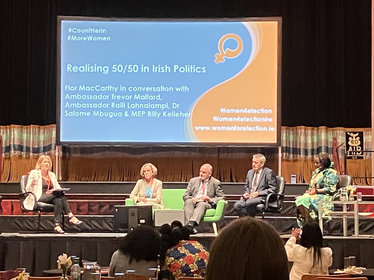 Realising 50/50 excellent panel at #CountHerIn ⁦@women4election⁩