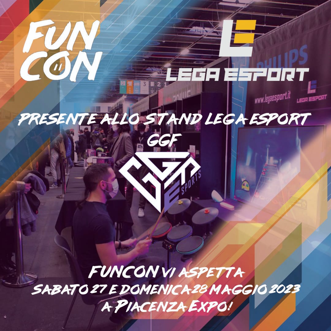 Domani è il grande giorno! inizia il Funcon di Piacenza!
Troverete nell'area Videogames competizioni su FIFA, Warzone, Mario Kart e Mario Strikers!
I tornei saranno gestiti in collaborazione con FIDE tramite GGF Esport e Axolotl Ouroboros!
Per info funcon.it