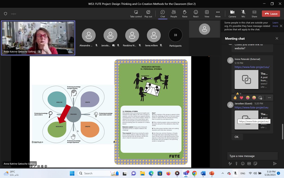 Day 3: European Online Conference for eTwinning Schools: FUTE project, design thinking and c0-creation methods for the classroom by Anne Katrine
<a href="/MadrasatiJo/">Madrasati Initiative</a> 
<a href="/JoTwinning/">eTwinningJO</a>