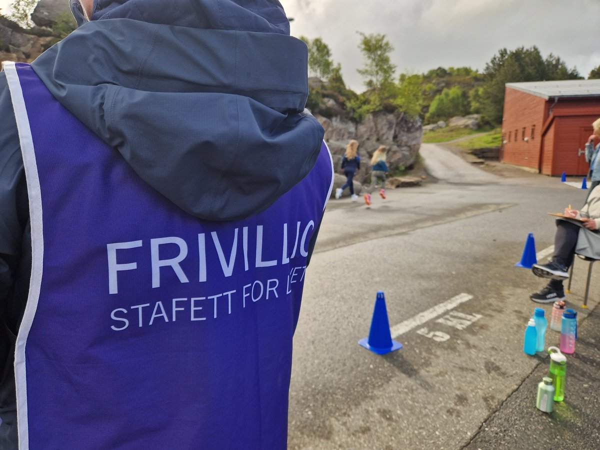 I dag har vi gjennomført Stafett for livet i regi av @Kreftforeningen #digglæring #mittklasserom