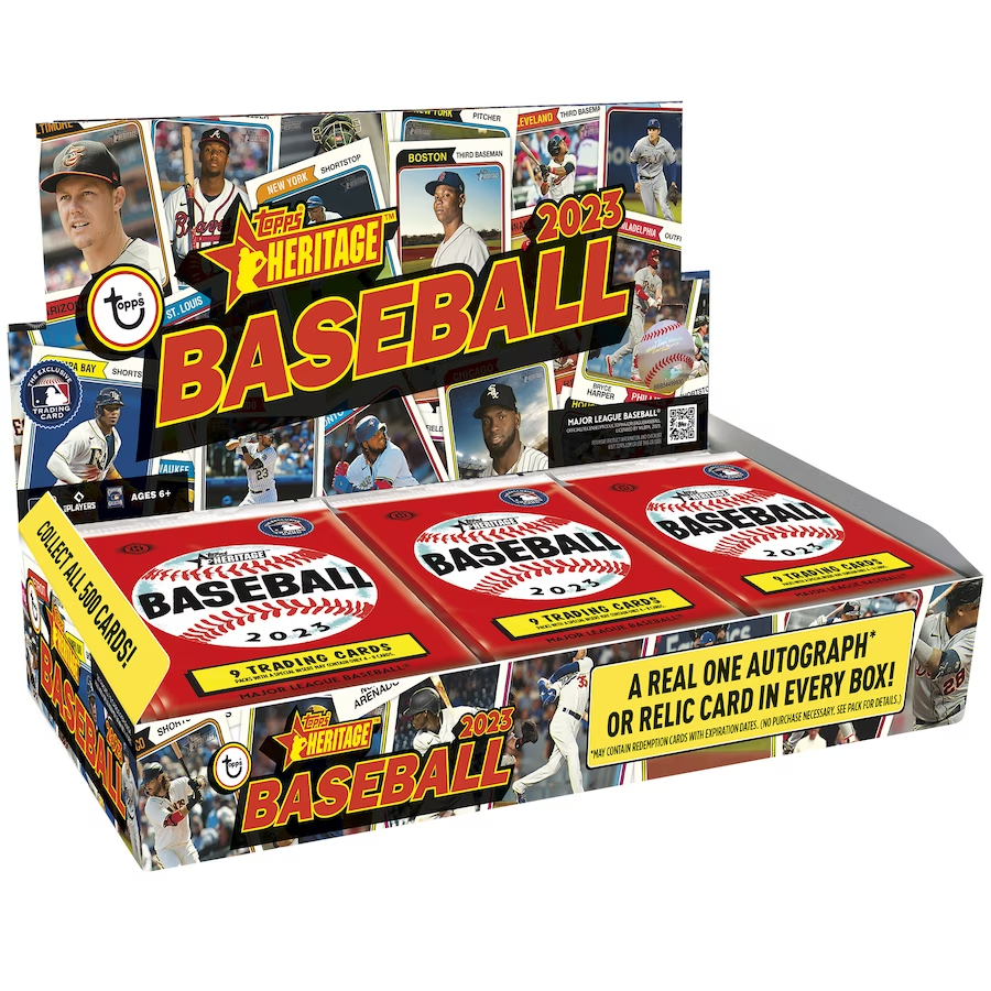 Who wants to win a Hobby Box of 2023 Topps Heritage Baseball cards?!

RT &amp; Follow to enter to win!

Winner will be drawn on Sunday, 5/28 

#ToppsBaseball