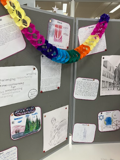 ChelseaAcadMAT's tweet photo. On Thursday, we celebrated our Year 7 Challenge Passporters with a graduation ceremony in the library with cake, speeches and displays of their work! https://t.co/rzBGi6Pe0L