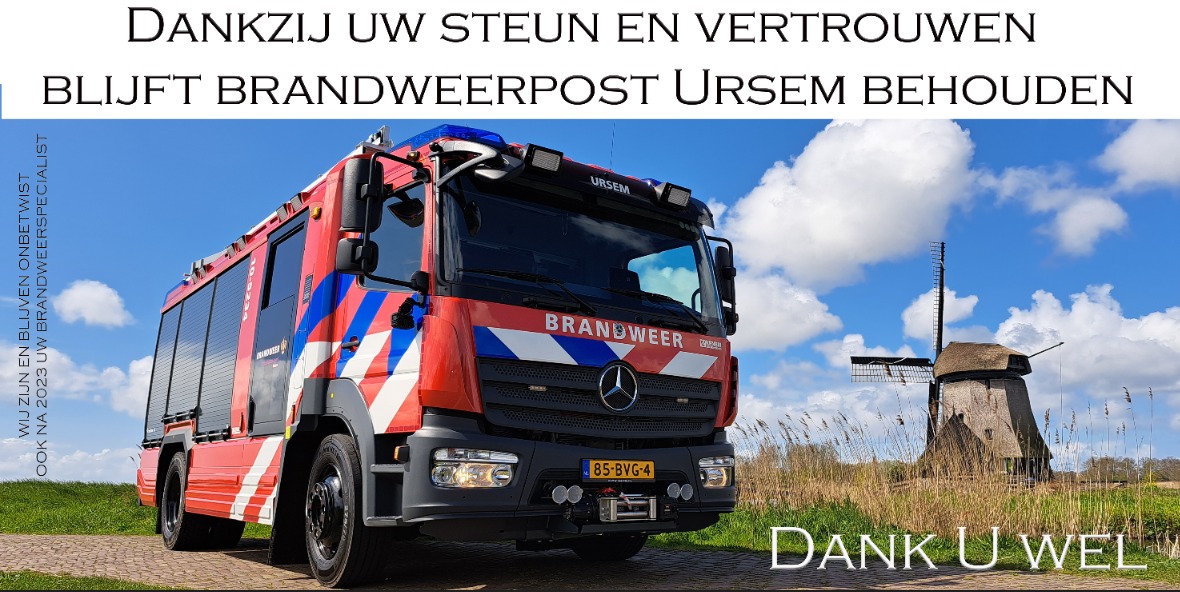 BrandweerUrsem's tweet photo. Het is officieel!!!
Het hervormingsplan, waarbij de posten Ursem en Slootdorp zouden worden opgeheven, is definitief van tafel๐ฅณ.
Wij, als brandweer Ursem, hebben onze blik weer op de toekomst gericht en hopen onze omgeving nog vele jaren van dienst te zijn.
@VaBrVr @vrnhn https://t.co/U5Yw6oFjVg