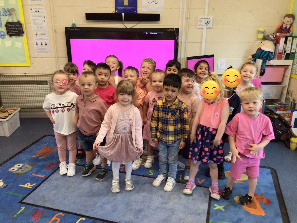 LittleStFrancis's tweet photo. Nursery enjoyed dressing in pink this morning in memory of Isabella Lyttle. Children donated money to go to @AcornsHospice #MarkLyttle @j_m_dalton @BCPP__ @BhamDES @RCBirmingham #CatholicLife https://t.co/SYZ2uU41aJ