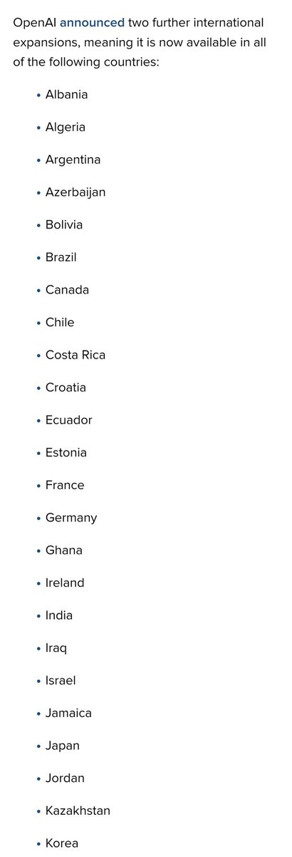 Techinfoeditor's tweet image. #OpenAI ChatGPT App for iPhone now available in 46 countries. 

The company says that more countries will be added “soon.” However, no words on Android App availability yet.

#ChatGPT #ChatGPTApp #iPhone 
#exposed