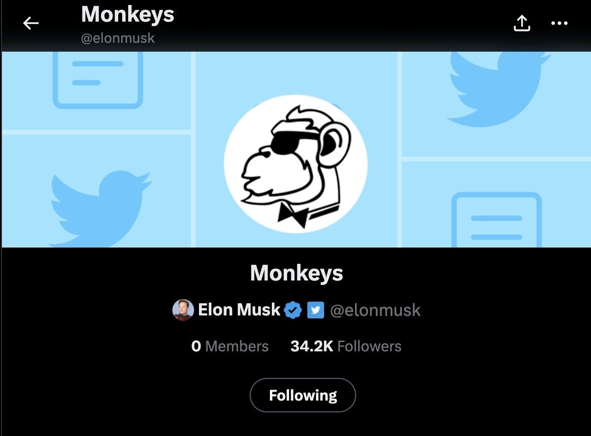 Join ELON MUSK's #Monkeys list right now!