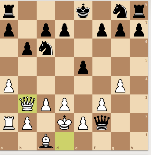 Bonjour <a href="/CM1B_Peguy/">Les CM1 B de Péguy📝</a>
Nous déplaçons notre dame en b3. Bonne fin de semaine à vous!
#Partie #Quotichess