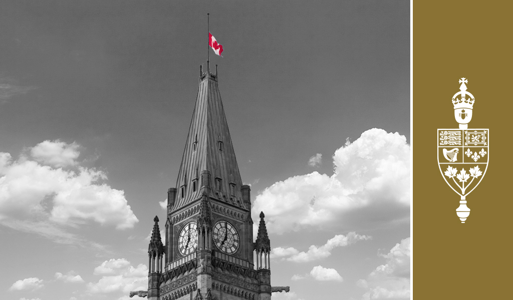 Speaker of the HoC on Twitter "1/2 The flag on the Peace Tower is