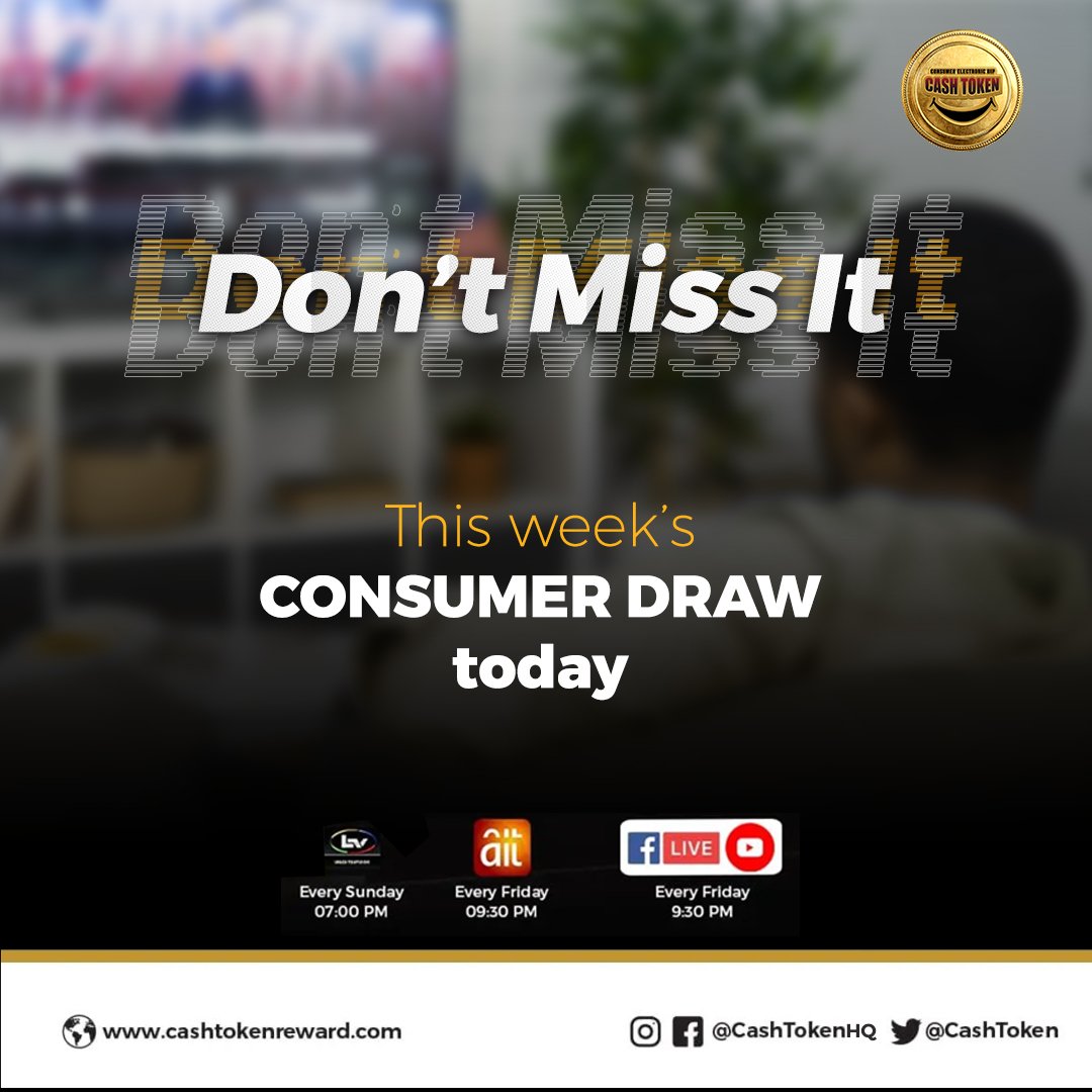 CashTokenHelp's tweet image. This friday, over 360 lucky Nigerians from different parts of the country will win between N5,000 and  N100,000,000. Will you be one of them? If you used *6700# this week then you may just be a winner. Tune in to AIT today by 9PM to watch the show.