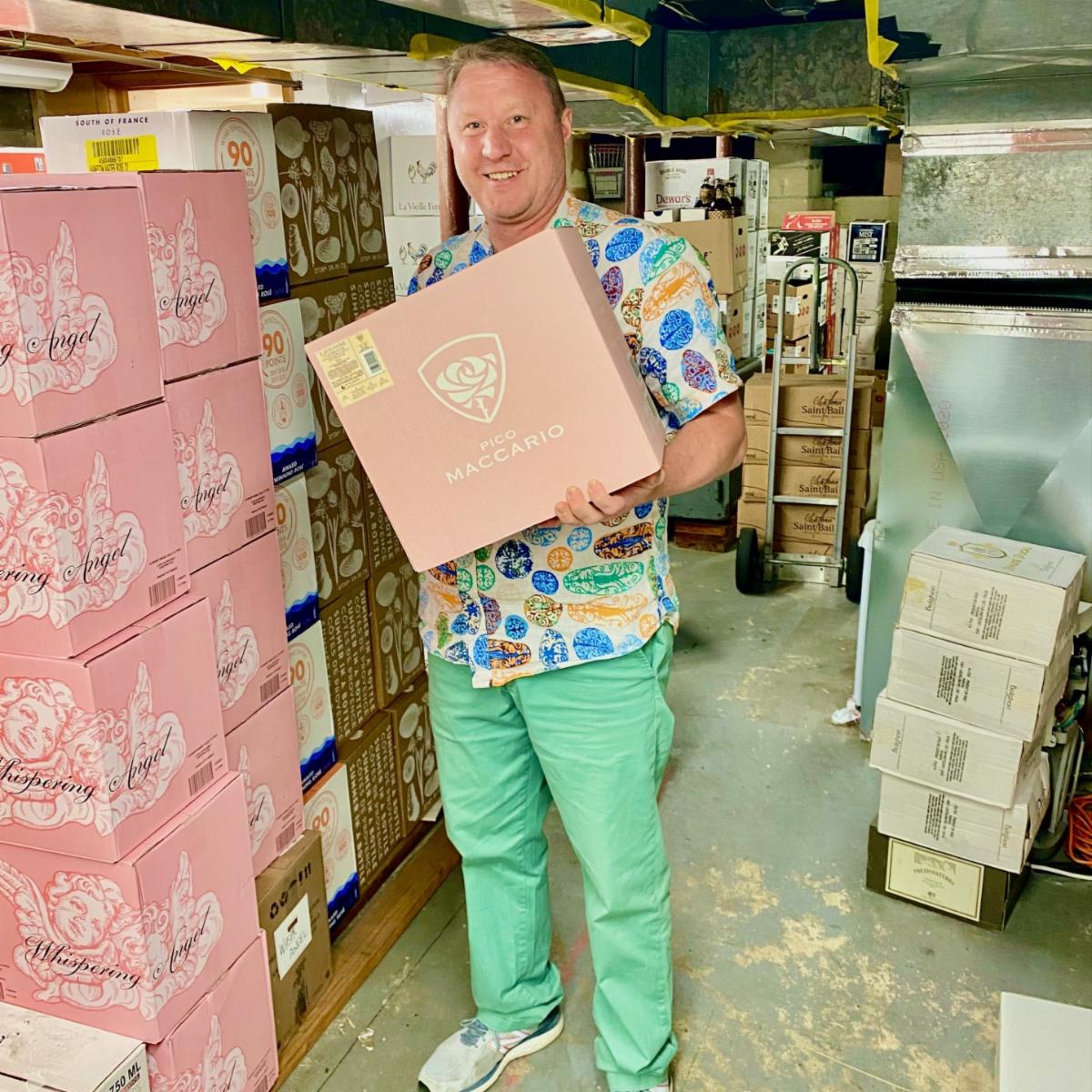 Our basement is filling up with Rose as we speak. Our wall of pink is getting higher and higher. Let the games begin! #roseseason #rosewine #memorialdayweekend #letthefunbegin #harrysgreenpants #easthampton #thehamptons #pinkwineisdevine