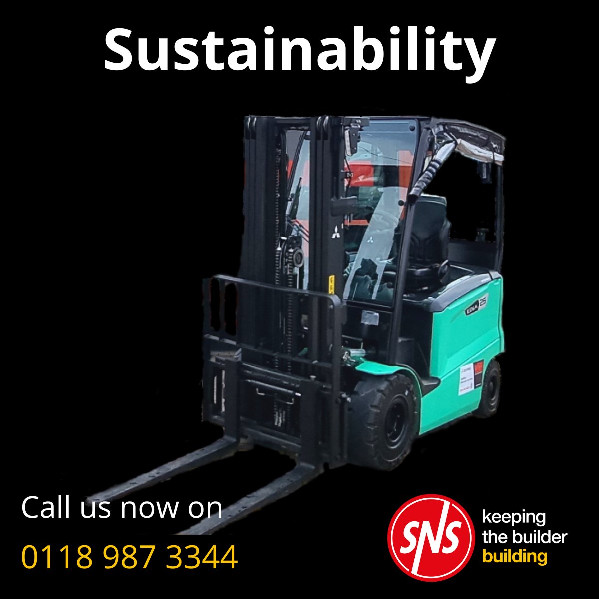 Our Li-ion fork lift trucks are a key part of our commitment to sustainability in construction. In addition to our extensive range of sustainably manufactured and sourced products, we are striving to reduce our own emissions and carbon footprint.

Visit snsbp.co.uk
