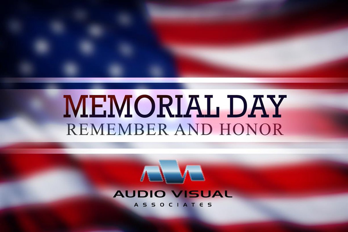 ava_online's tweet photo. AVA will be closed Monday, May 29th in observance of Memorial Day. We wish everyone a Peaceful &amp; Safe long weekend.
https://t.co/iieb1Ud4CX | 973-442-1999 | sales@avaonline.com
#remember #rememberthefallen https://t.co/cCUCTyH9VQ