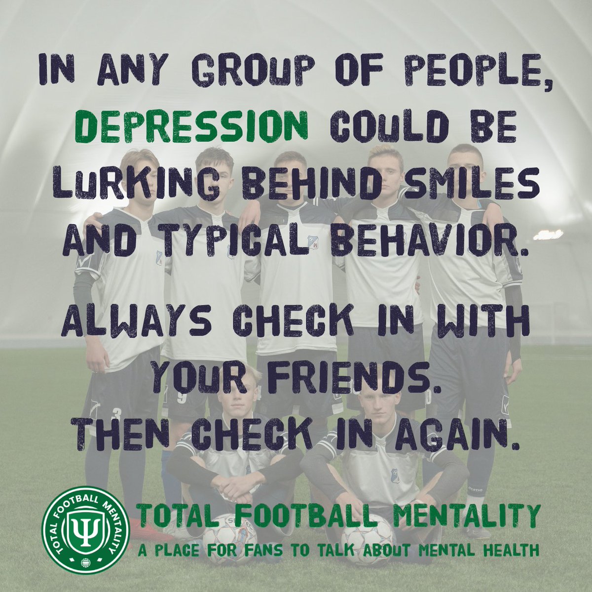 Ask your friends how they are doing. Then ask them again. Depression can hide even behind smiles and can lead to serious consequences. Be the friend who sends a text, makes a call, or listens when it matters most.

#MentalHealth 💚 #Depression 💚 #AskTwice