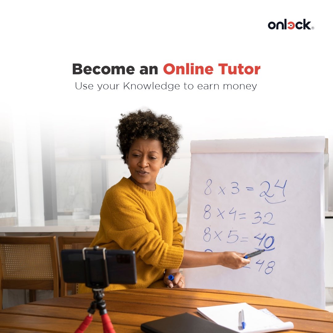 Onlockme's tweet photo. If you have enough knowledge about something, and you have the skill to impact your knowledge on others, you can start an online tutoring class that people can access and pay for. It can be an individual or a large class option. 

You can pick out a particular subject or course https://t.co/i37NxucImU