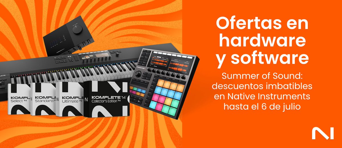 Summer of Sound de @nativeinstruments ya está aquí. Ahorra hasta 50% en #Komplete14, packs de hardware con Komplete 14 y #TraktorPro3, que también está al 50% de descuento. Descuentos imbatibles. ¡Sólo hasta el 6 de julio!

➡ cutoff.es/es/content/19-…