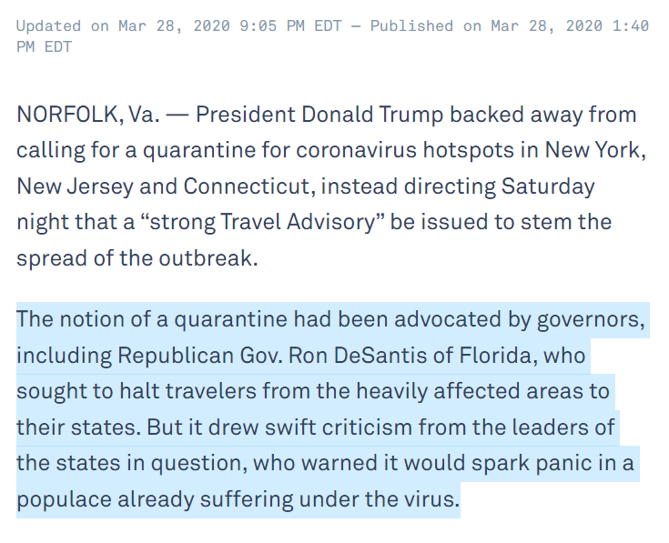 DonaldJTrumpJr's tweet photo. FLASHBACK: Ron DeFraud doesn't want you to know that he stood with Fauci to pressure @realDonaldTrump into instituting a DOMESTIC TRAVEL BAN in the USA to stop Americans from traveling across state lines during covid.

Fortunately, Trump said NO to Ron &amp; Fauci's tyrannical plan. https://t.co/nKykyE1ETf