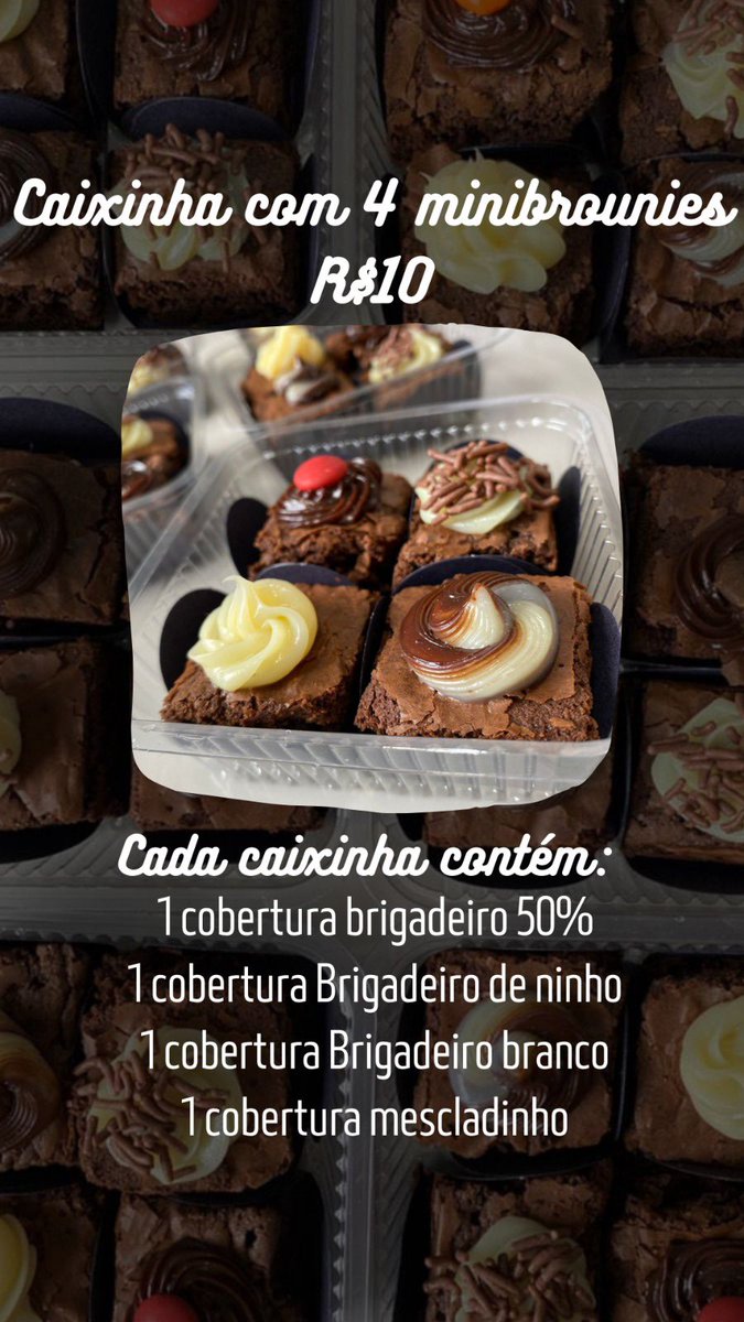 lisabrisa_'s tweet image. #doce #brownie #docinhos
