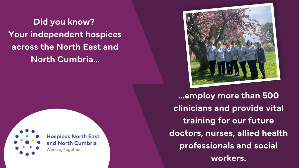 People are at the heart of what we do💜

Our hospices have provided hundreds of decades of care. We want to train the future using our long-standing expertise of palliative care and wider specialist workforces🫂

#PalliativeCare #skilledworkers #specialistcare
