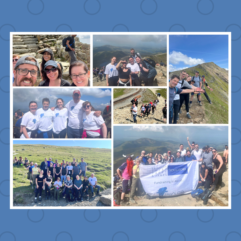 A HUGE thankyou to <a href="/BTTJ_Solicitors/">Brindley Twist Tafft & James Solicitors</a>  fundraisers. You truly are #FundraisingSuperstars 
The team took on Snowdon on 20th May , and to date they have raised £2,640.
Head over to our website to find out what the team had to say about their adventure, (guysgift.co.uk/news/fundraise…)