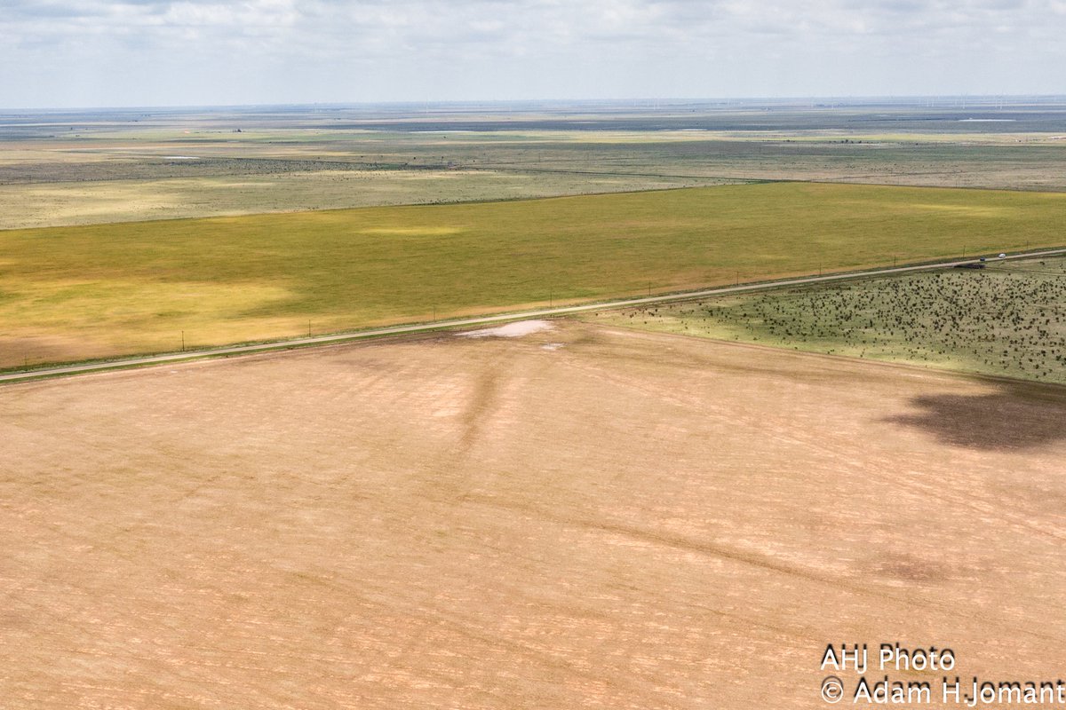 chitownchasers's tweet photo. Drone pictures taken Thursday morning over the path of the Grady, NM tornado just North of town off 469. #nmwx @NWSAlbuquerque https://t.co/Ocy46TJVUQ