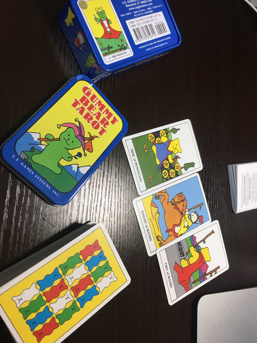 昨日、熊さんのタロットを3枚ほど引いたところ、意味的に「落ち着け、ポテンシャルはあるんだから、もっと広い目で捉えろ」的なカードが出てきた。 https://t.co/0bmfkmvHQG