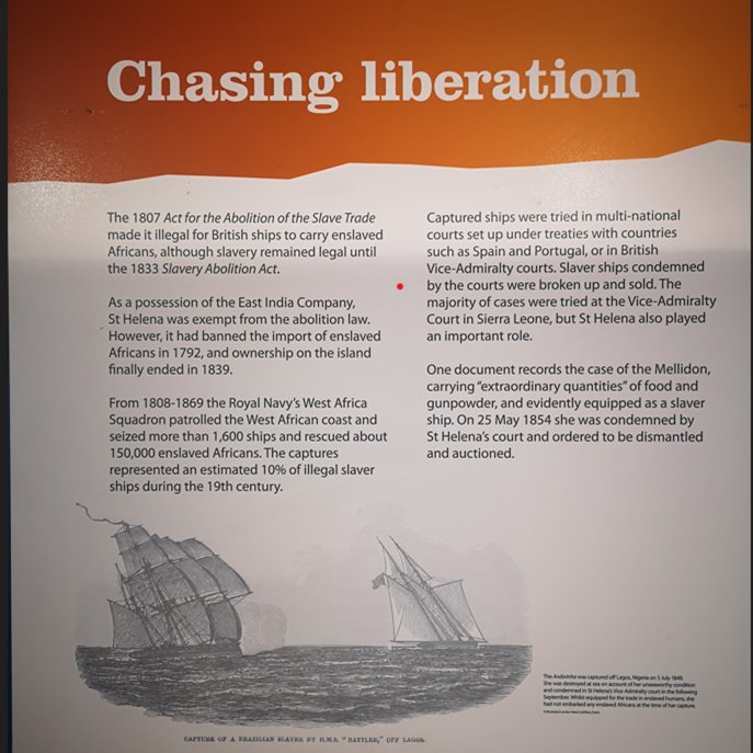 GO_ASHT's tweet photo. Today marks the 184th anniversary of the abolition of slavery on St Helena. We honour the memory of those who suffered and fought for freedom and dignity. To find out more check out the exhibit down at the St Helena Museum. #StHelena #AbolitionDay @StHelenaMuseum https://t.co/zjqjXWnncl