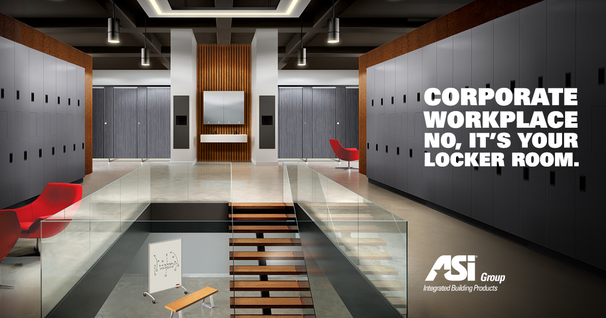 ArchRecord's tweet photo. Corporate workplace? No, it’s your locker room.
@AsiGrp just gave the locker room a makeover—you can too. Explore the standard for basis of design in locker rooms.
#architects #BasisOfDesign #Lockers #CommercialDesign #ad https://t.co/zrDqnyqjCO