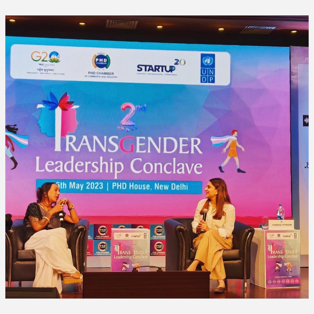 Had an insightful session with the extraordinary <a href="/RudraniChettri/">Rudrani Chhetri</a> during the second edition of the #transgenderleadershipconclave organised by <a href="/phdchamber/">PHD Chamber</a>.
Here is the link to all amazing sessions. 
youtube.com/live/waq1hzdAz…