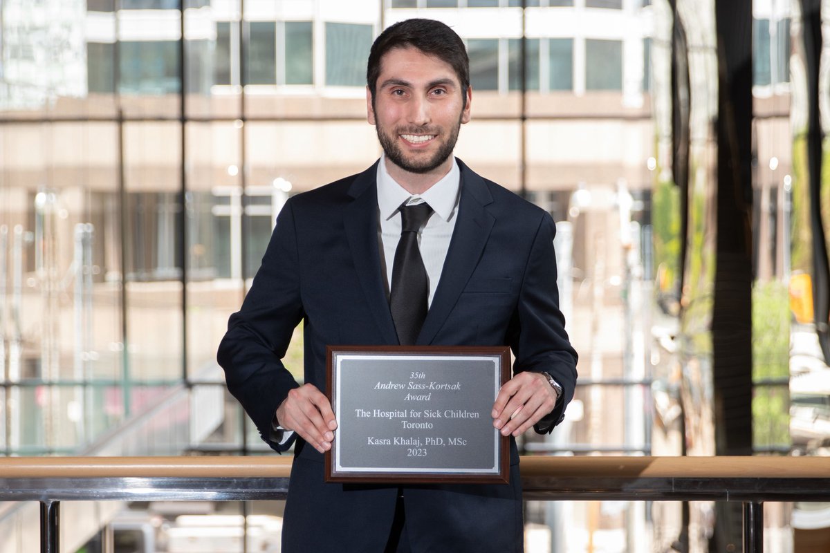 Zani Lab (@zani_lab) on Twitter photo We are very happy to announce that Zani Lab's <a href="/dr_khalaj/">Kasra Khalaj, PhD, MSc</a> has received the 35th Andrew Sass-Kortsak award for his post-doctoral research achievements <a href="/SKDevStemCell/">SickKids Developmental & Stem Cell Biology Program</a> <a href="/SickKidsNews/">The Hospital for Sick Children (SickKids)</a> <a href="/UofTGSx/">UofT General Surgery</a> An award lectures will be presented on May 30th, 9:30AM. Register at rb.gy/p2gse We are very happy to announce that Zani Lab's <a href="/dr_khalaj/">Kasra Khalaj, PhD, MSc</a> has received the 35th Andrew Sass-Kortsak award for his post-doctoral research achievements <a href="/SKDevStemCell/">SickKids Developmental & Stem Cell Biology Program</a> <a href="/SickKidsNews/">The Hospital for Sick Children (SickKids)</a> <a href="/UofTGSx/">UofT General Surgery</a> An award lectures will be presented on May 30th, 9:30AM. Register at rb.gy/p2gse