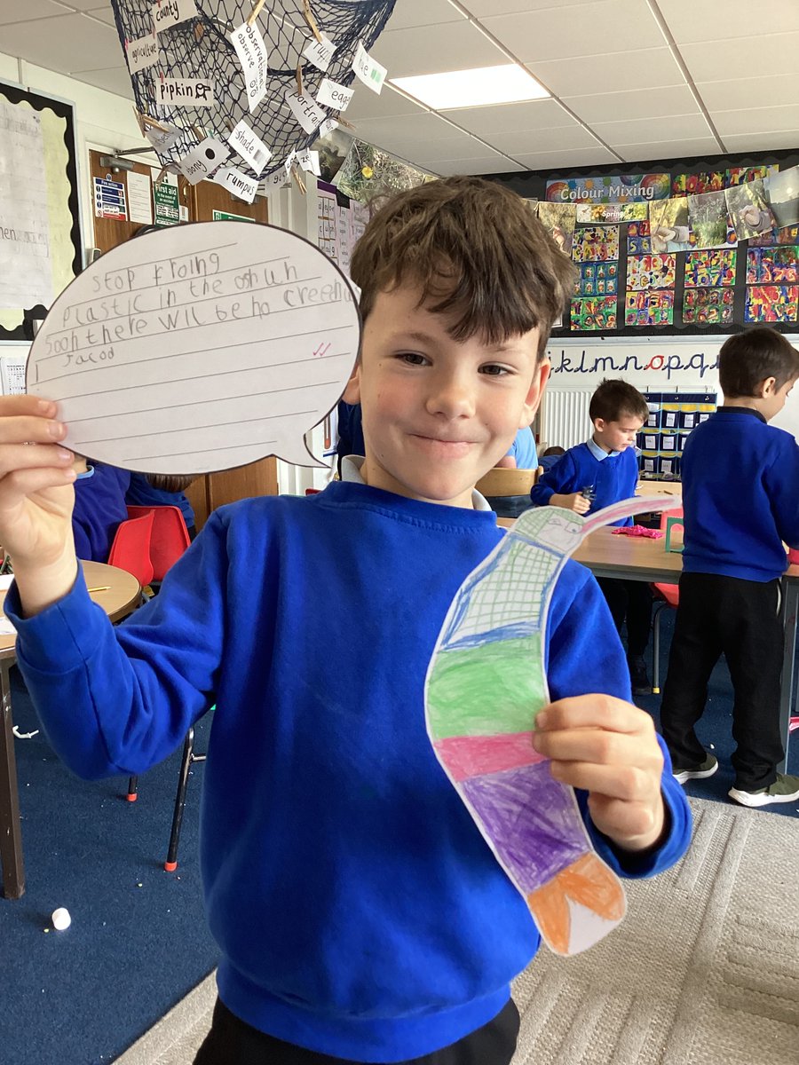 On Environmental Awareness Day, Year 1 learnt all about plastic pollution in the sea. We listened to the story 'The Undersea Cleaning Spree' about an octopus called Blub that finds lots of strange objects in the sea.