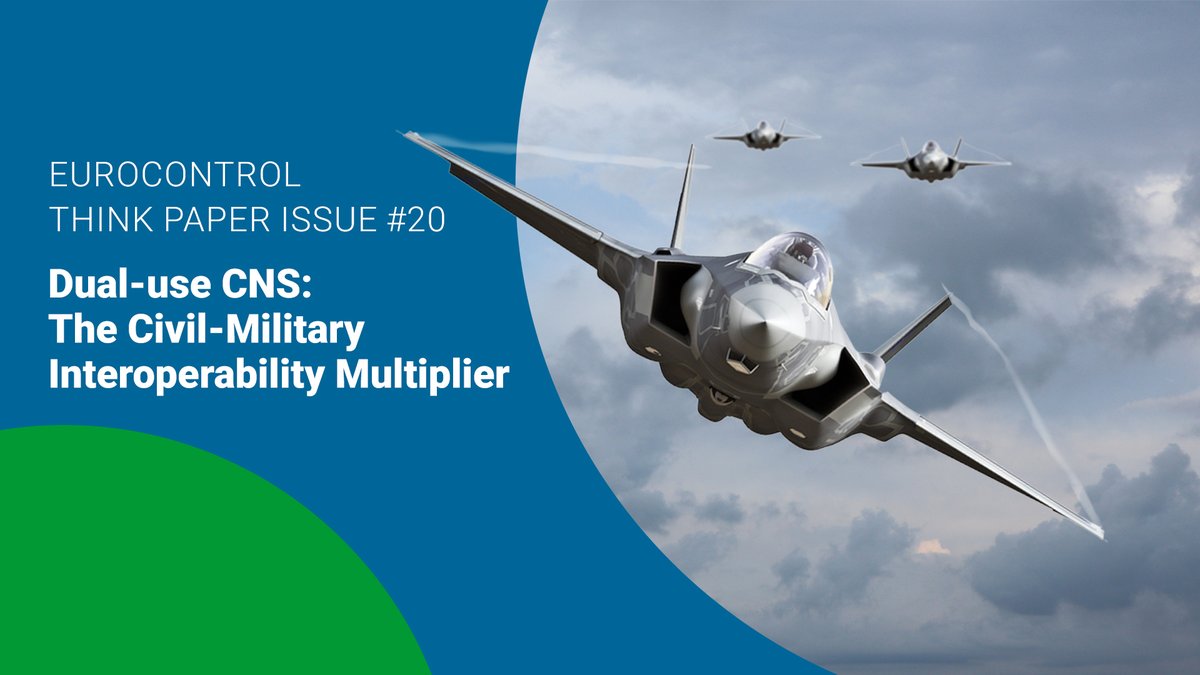 Our latest Think Paper argues strongly for a dual-use CNS infrastructure. Civil-military interoperability is vital for the Network and for military effectiveness eurocontrol.int/publication/eu… @Transport_EU @CANSOEurope @NATO @EUDefenceAgency @icao @ECACceac